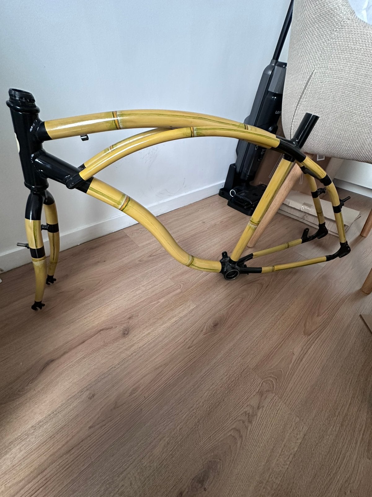 Electra Cruiser Stalen Frame+ Voorvork– Unieke Custom Bamboe, Ophalen, Zo goed als nieuw, Staal, Cruiser
