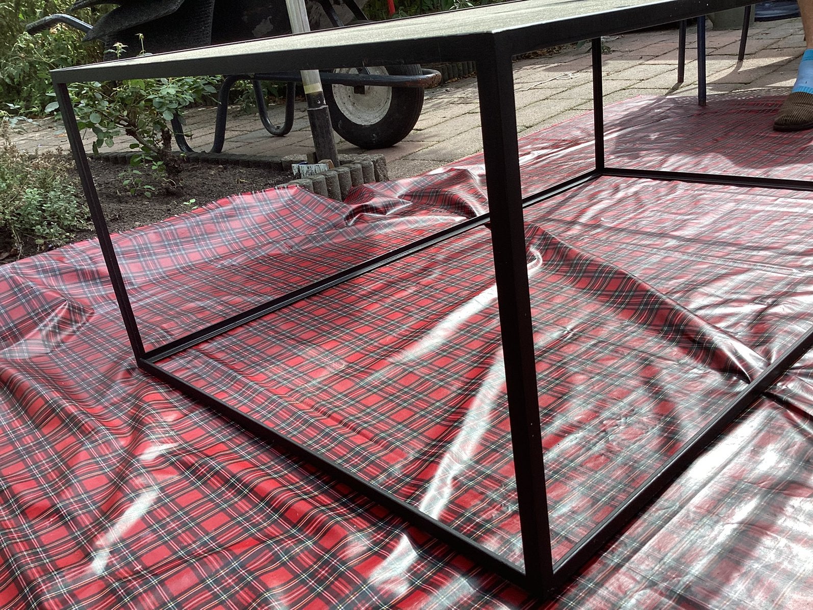 Mooie glazen salontafel, Huis en Inrichting, Ophalen, 50 – 75, Gebruikt, Glas