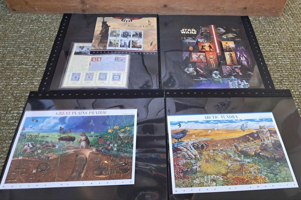 Postzegels USA, vellen/blokken:  Star Wars, Natuur & meer, Postzegels en Munten, Ophalen of Verzenden, Postfris, Dier of Natuur