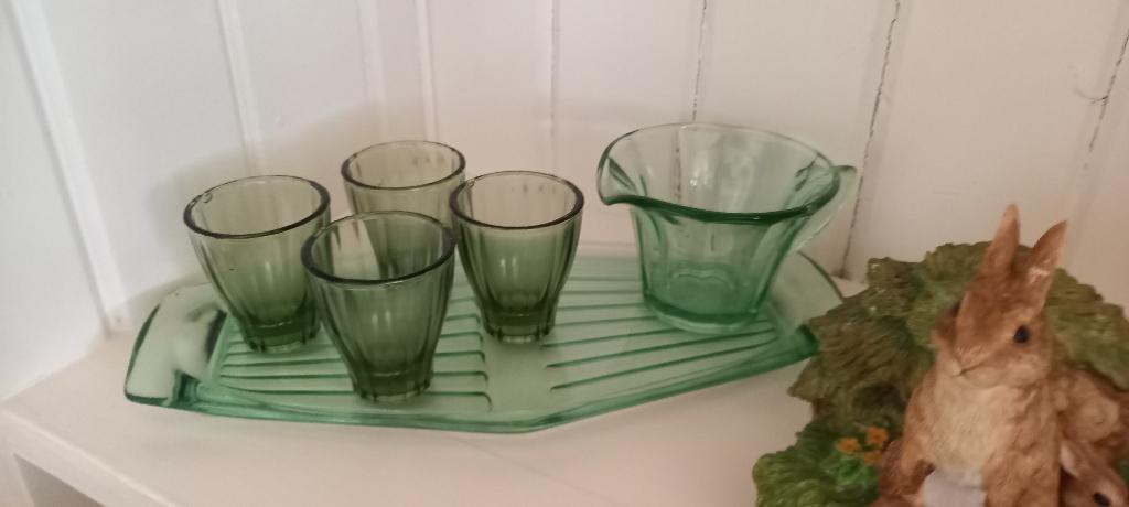 Copier glasservies, Antiek en Kunst, Ophalen of Verzenden
