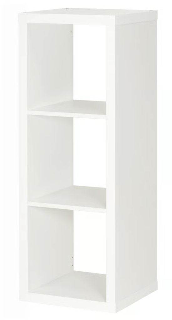 IKEA KALLAX OPEN KAST WIT 3 VAKKEN, Ophalen, Zo goed als nieuw