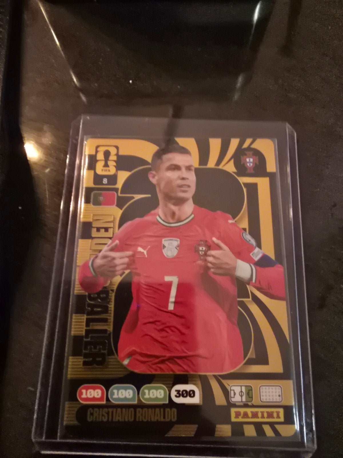 Cristiano Ronaldo Panini FIFA 365 Adrenalyn XL kaart, Ophalen of Verzenden, Zo goed als nieuw, Buitenlandse clubs, Spelerskaart