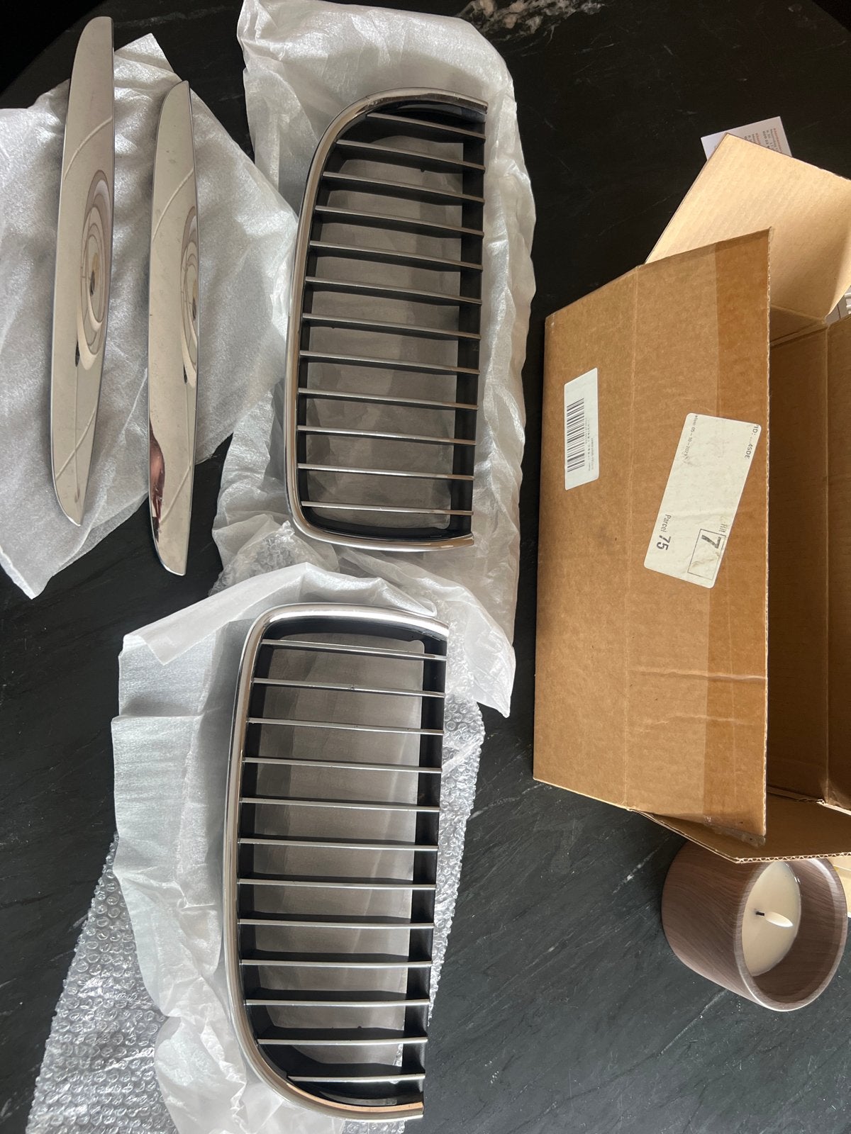 BMW Nierengrille en sierlijsten, Gebruikt, Voor, Ophalen of Verzenden, Bumper