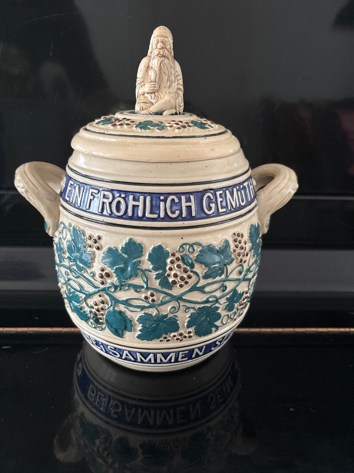 Vintage Duitse punchpot+Kabouter. Jaren 60/70 (Marzi & Remy), Antiek en Kunst, Ophalen