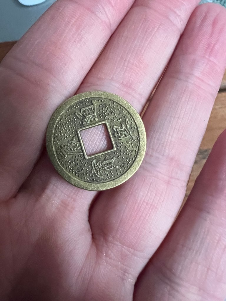 chinese geluks munt geluk beslag knutselen chinees muntjes, Goud, Verburgt Vintage, Nieuw, https://verburgtvintage.nl/#contact