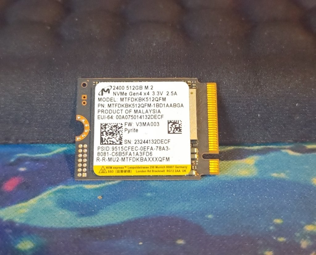 Micron NVMe gen 4 SSD 515GB 2230 formaat, Computers en Software, Harde schijven, Intern, 512GB, SSD, Ophalen of Verzenden