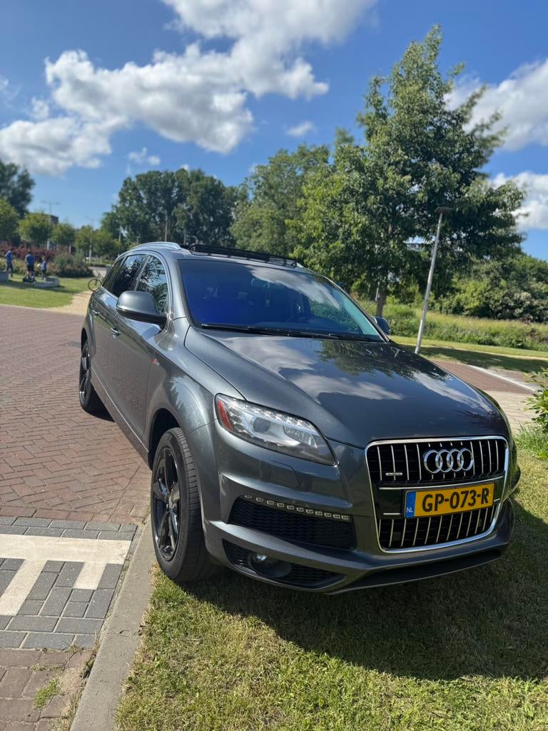 Audi 2013 Q7 quattro 3.0 TFSI, Auto's, Audi, Automaat, Zwart, 7 stoelen, SUV of Terreinwagen