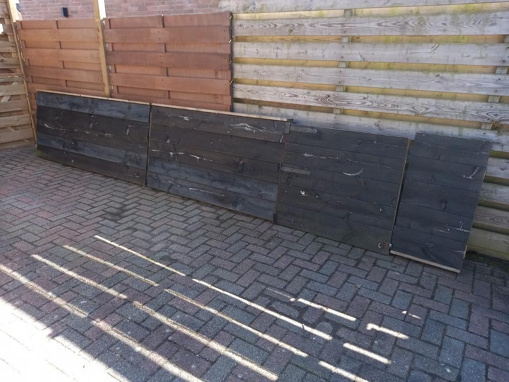 Lage schutting 5.35 mtr., Ophalen of Verzenden, Gebruikt, 250 cm of meer, Planken