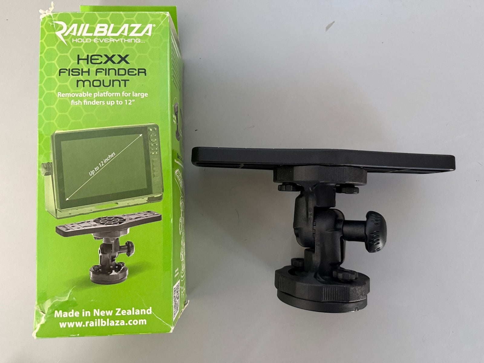 Railblaza Fishfinder Mount zgan, Watersport en Boten, Ophalen of Verzenden, Zo goed als nieuw, Koffer of Tas