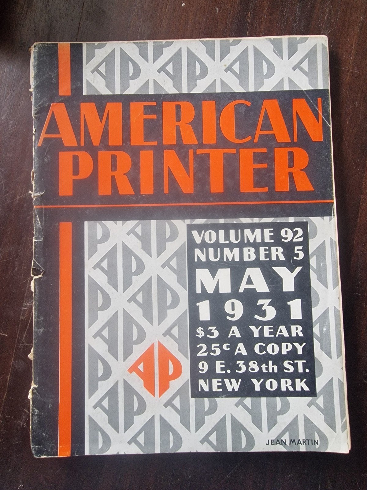 The American Printer - Mei 1931, Vintage Tijdschrift, Boeken, Ophalen of Verzenden, Gelezen, Overige typen