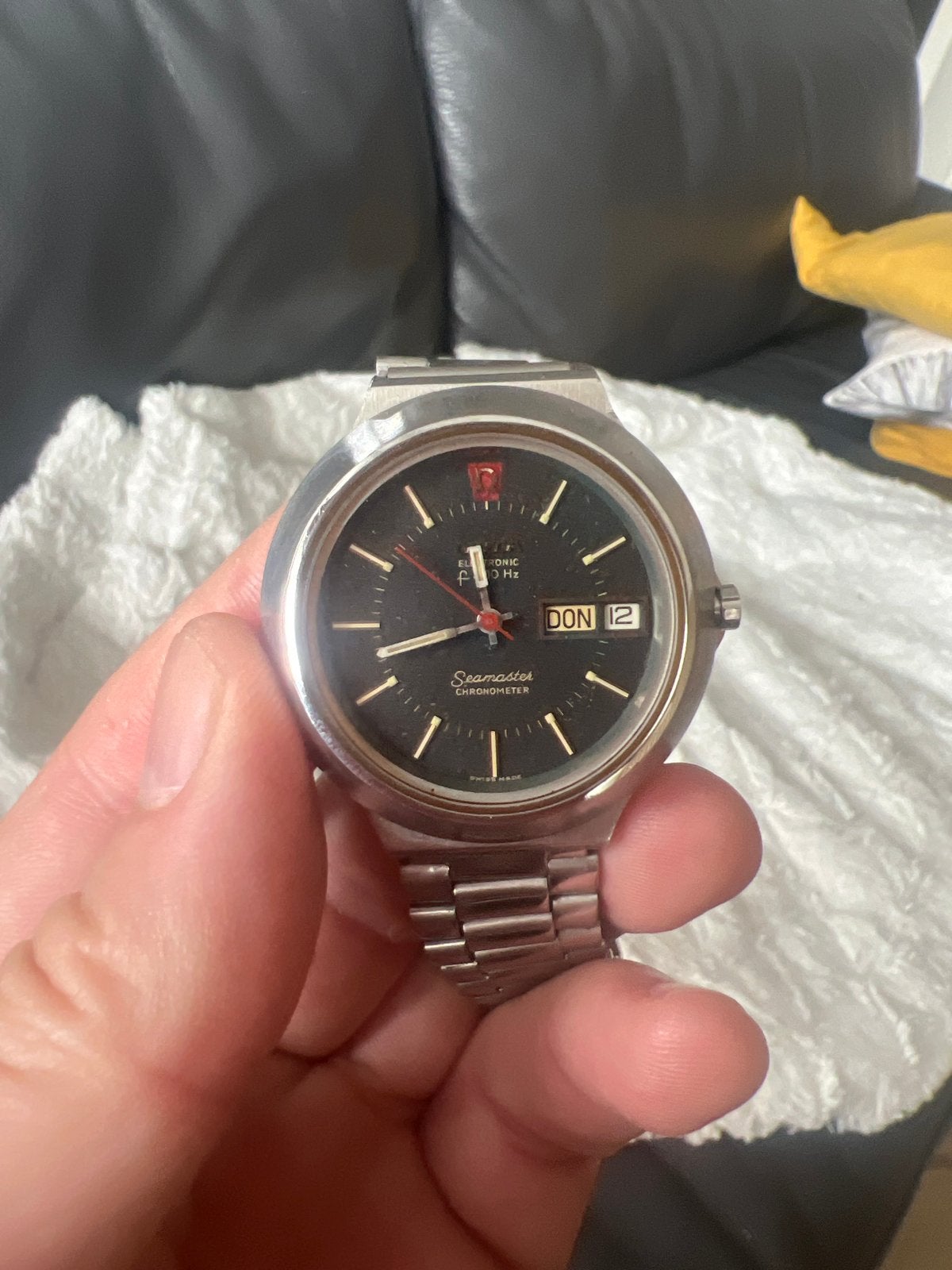 Omega Seamaster Chronometer Polshorloge, Sieraden, Tassen en Uiterlijk, Horloges | Heren, Gebruikt, Staal, Polshorloge, Ophalen of Verzenden