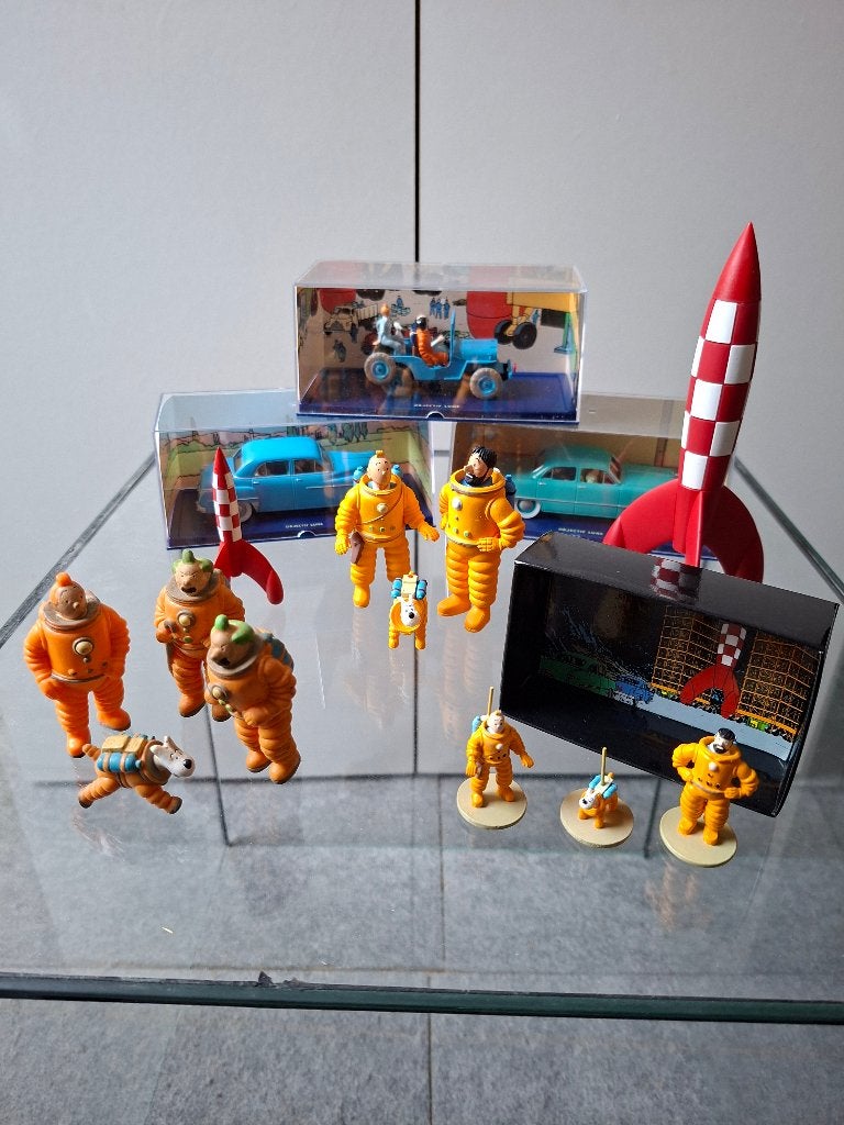 Set Kuifje maan Moulinsart No Fariboles Leblon, Ophalen of Verzenden, Kuifje, Nieuw, Beeldje of Figuurtje