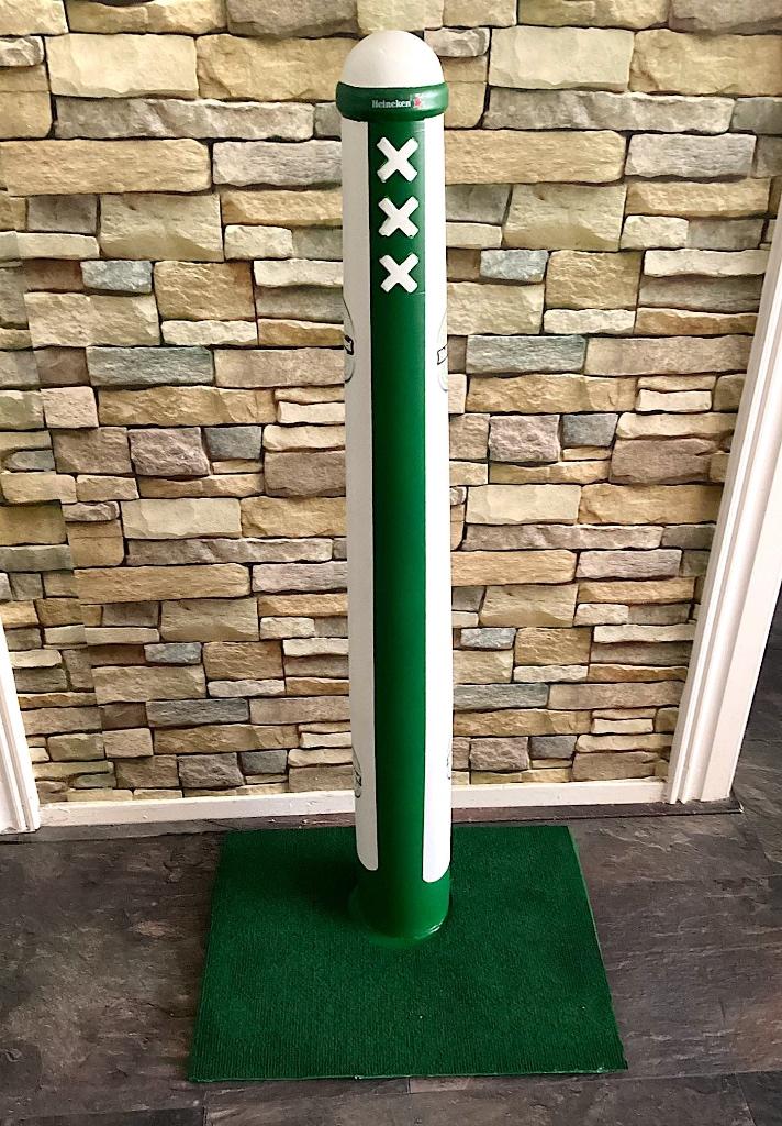 Mancave Amsterdammertje Heineken uitvoering met 3 kruizen ., Tuin en Terras, Palen, Balken en Planken, Ophalen, Zo goed als nieuw