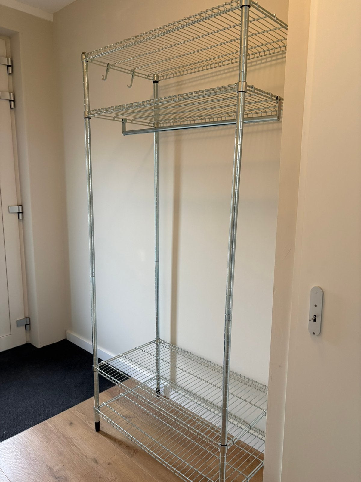 IKEA OMAR kast / kledingrek / kapstok chrome, Ophalen, Zo goed als nieuw