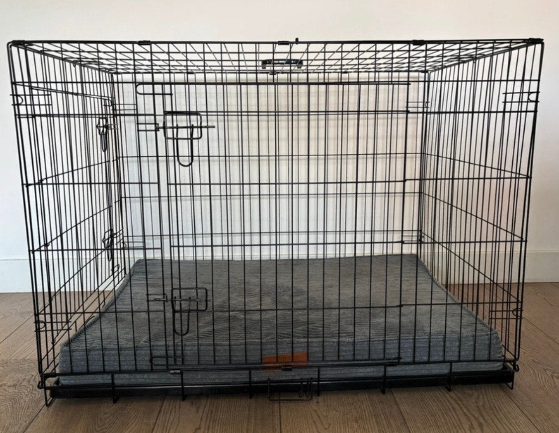 -Adori Safety+ Bench Met 2 Deur- Hondenbench - 107x71x77 cm, Ophalen