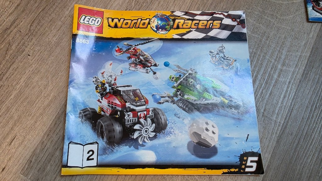 LEGO World Racers 8863 instructieboekje 2, Gebruikt, Lego, Overige typen, Ophalen of Verzenden