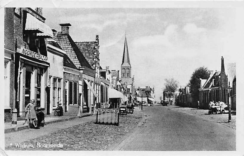 R091 Workum Noordeinde - Uitg Gaastra -, Verzamelen, Ophalen of Verzenden, Gelopen, Friesland