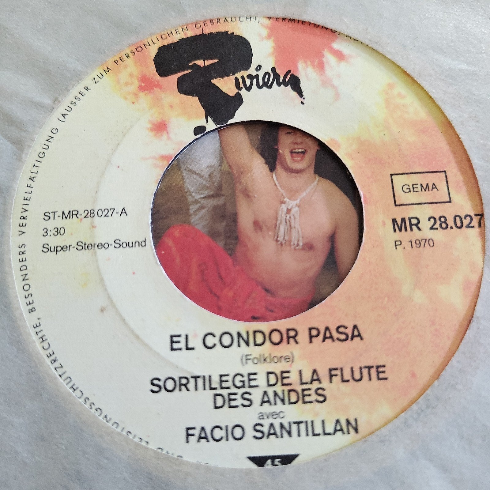 El Condor Pasa - Sortilege de la Flute des Andes (1970), Gebruikt, Wereldmuziek, 7 inch, Ophalen of Verzenden