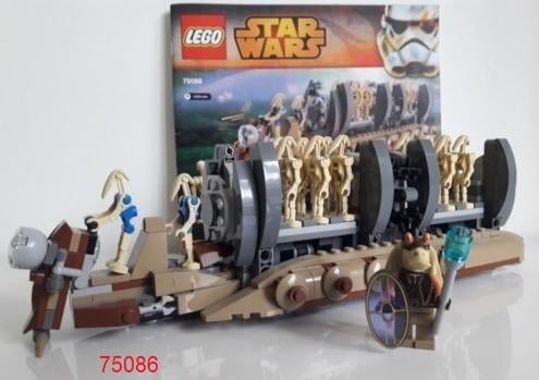 Lego Star Wars 75086 Battle Droid Troop Carrier, Ophalen of Verzenden, Zo goed als nieuw, Complete set, Lego