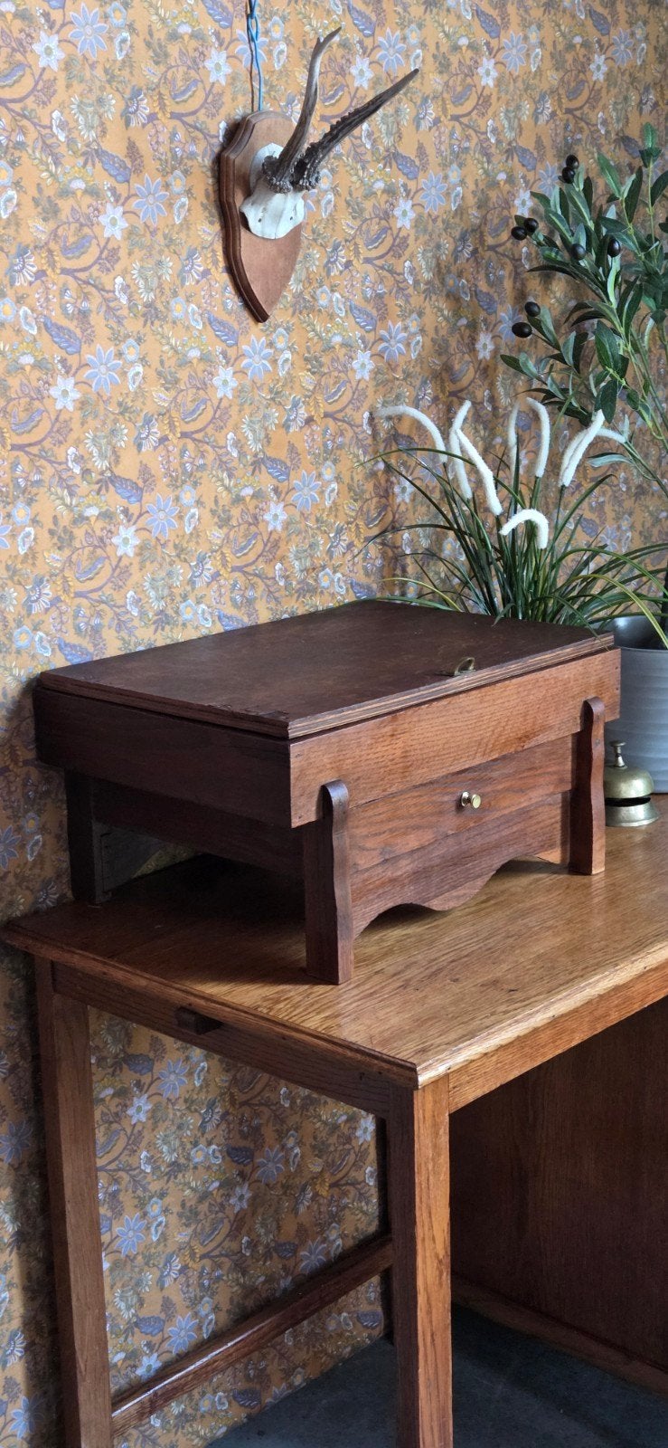 Houten kistje juwelenkistje doos opbergkist sieradenkistje !, Antiek en Kunst, Ophalen of Verzenden