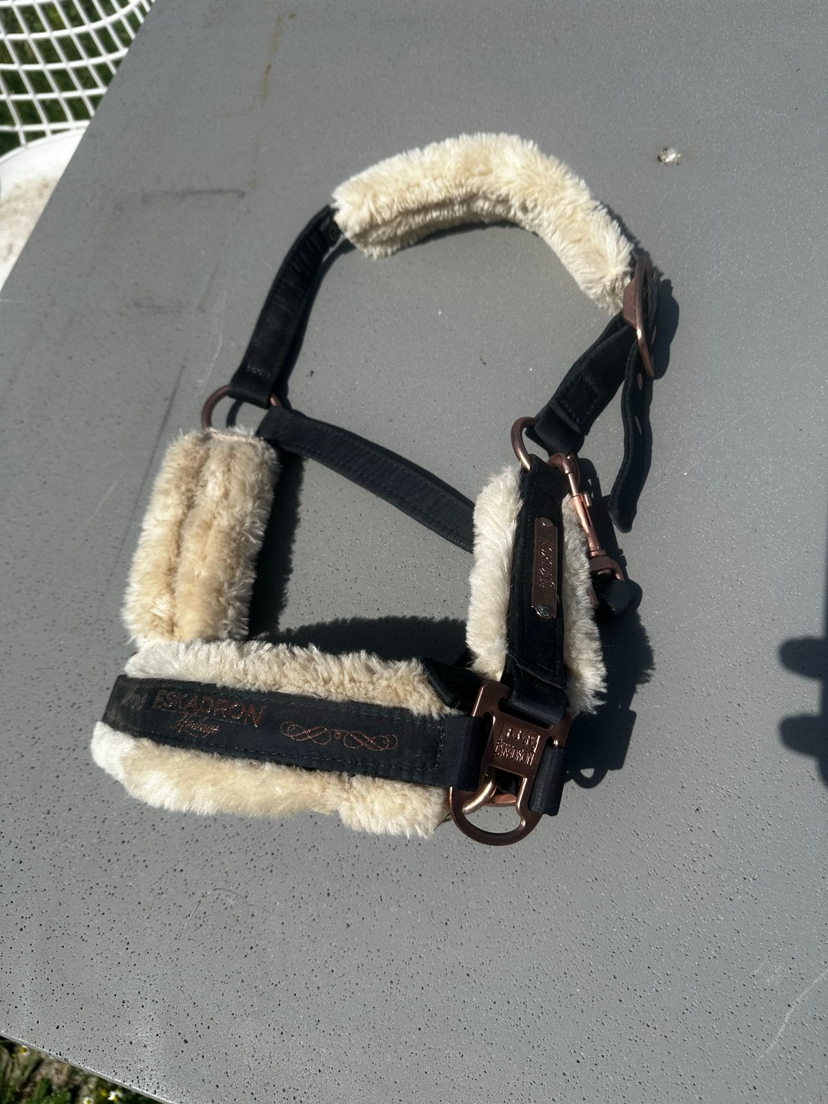 Donker blauw Eskadron Halster cob, Dieren en Toebehoren, Ophalen of Verzenden, Zo goed als nieuw