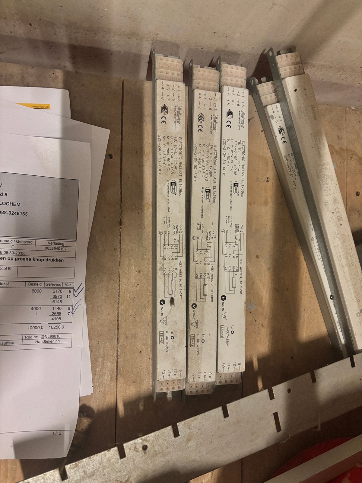 Helvar voorschakelapparaat 1x36, Ophalen of Verzenden, Zo goed als nieuw, Minder dan 50 watt