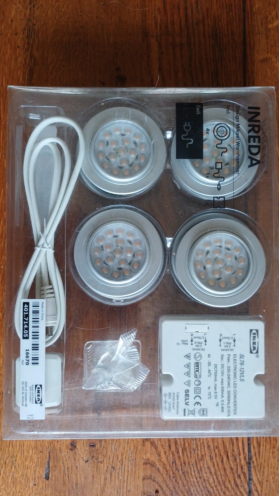 halogeen spots Ikea Inreda, inclusief converter, Huis en Inrichting, Nieuw, Ophalen of Verzenden, LED, Metaal