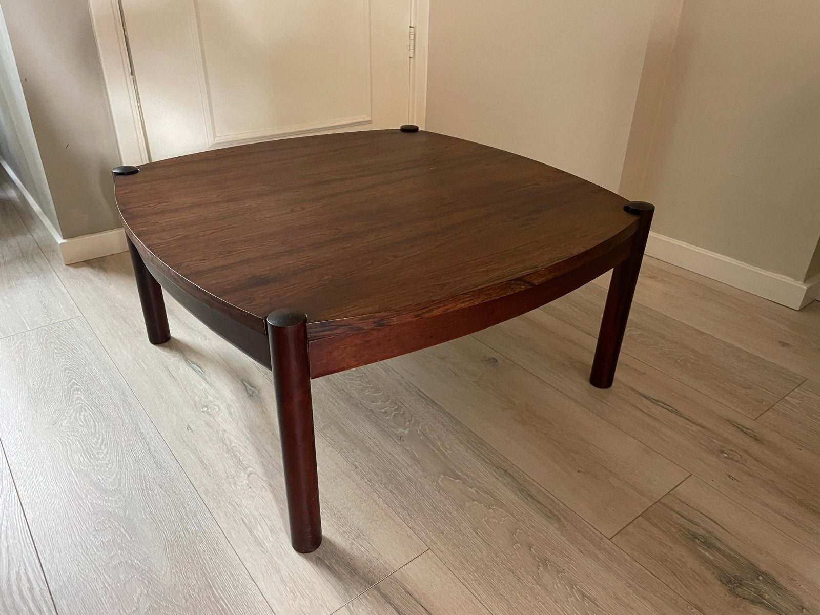 G-Plan vintage midcentury salontafel met tweezijdig blad, Gebruikt, 50 tot 100 cm, Vierkant, Midcentruy