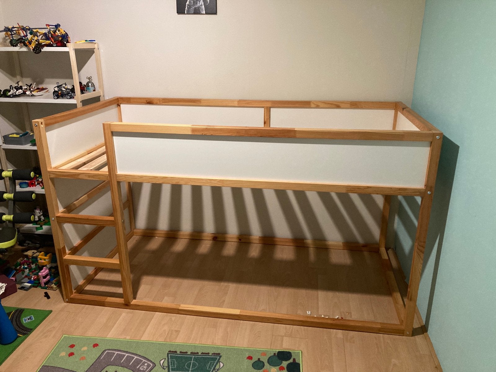 ikea KURA met matras met extra tapijtjes, Ophalen, Zo goed als nieuw, Hoogslaper