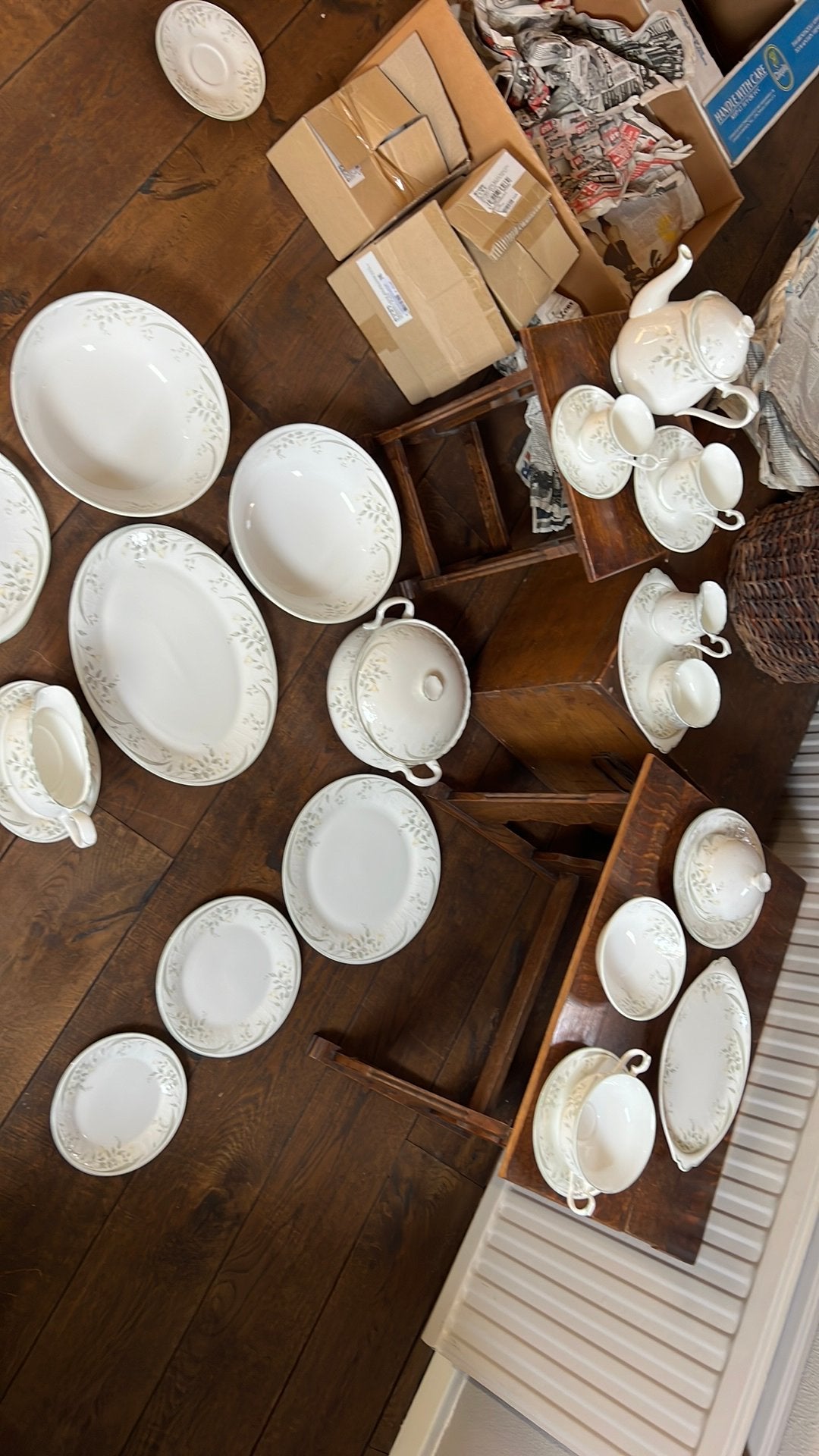 Compleet 12 delig royal albert for all seasons hazy dawn, Ophalen of Verzenden