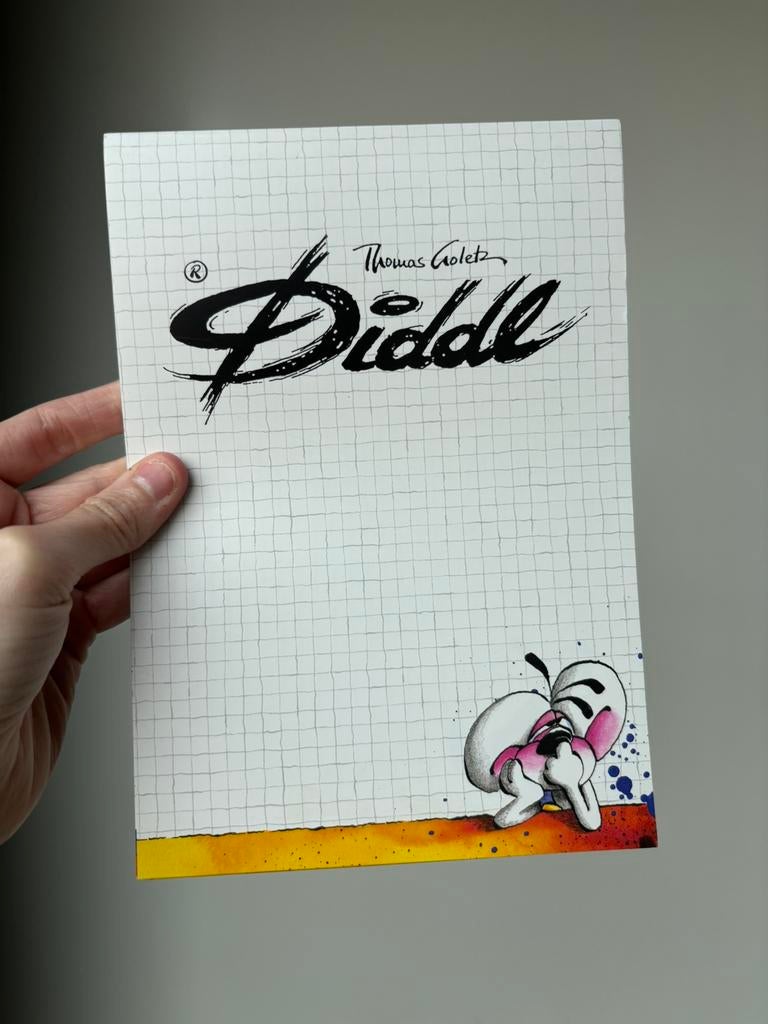Diddl A5 blok nummer 136 compleet nieuw zeldzaam, Ophalen of Verzenden, Zo goed als nieuw, Papier, Kaart of Schrift