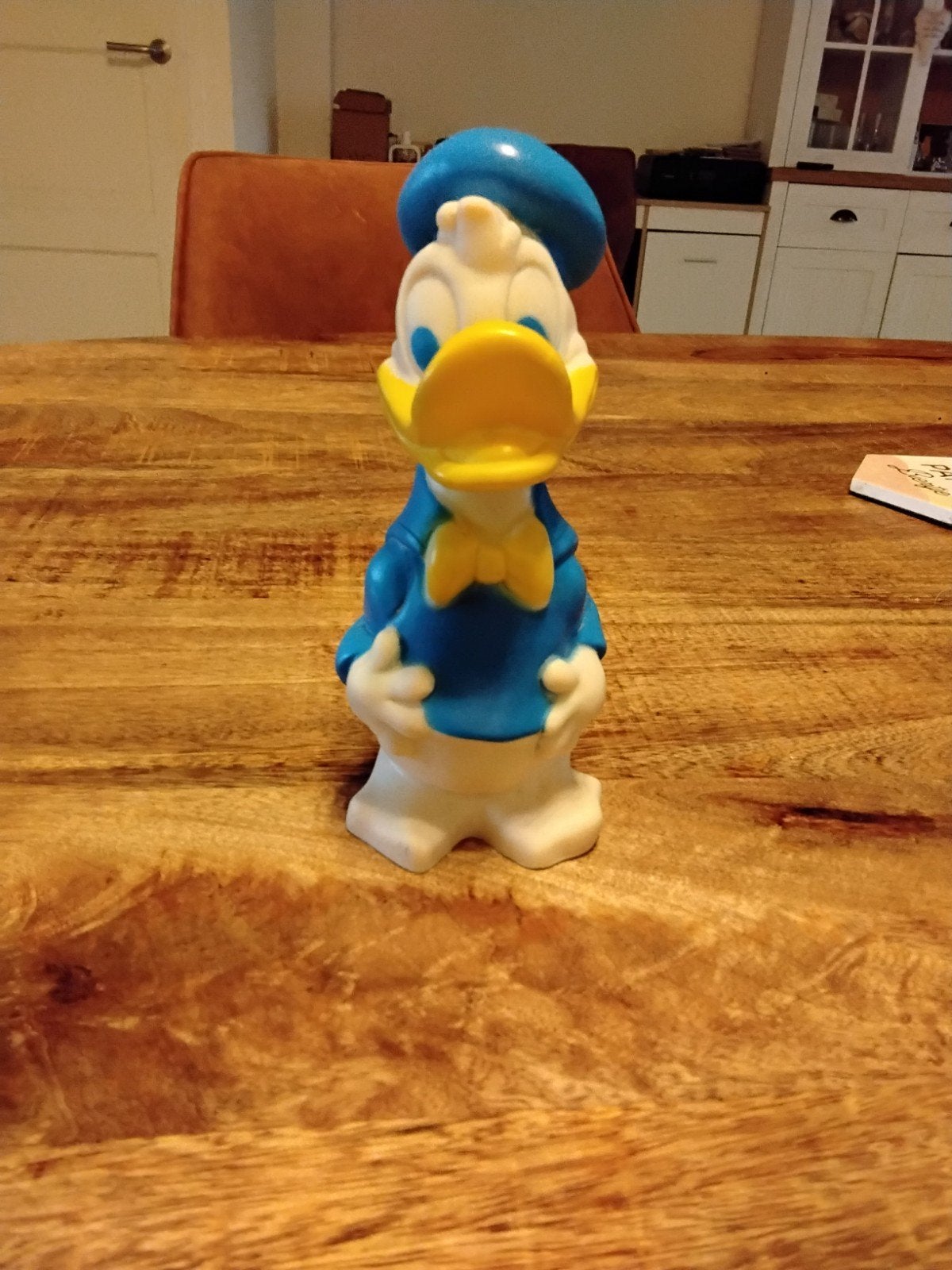 Vintage Donald Duck rubberen piepbeestje, Ophalen of Verzenden