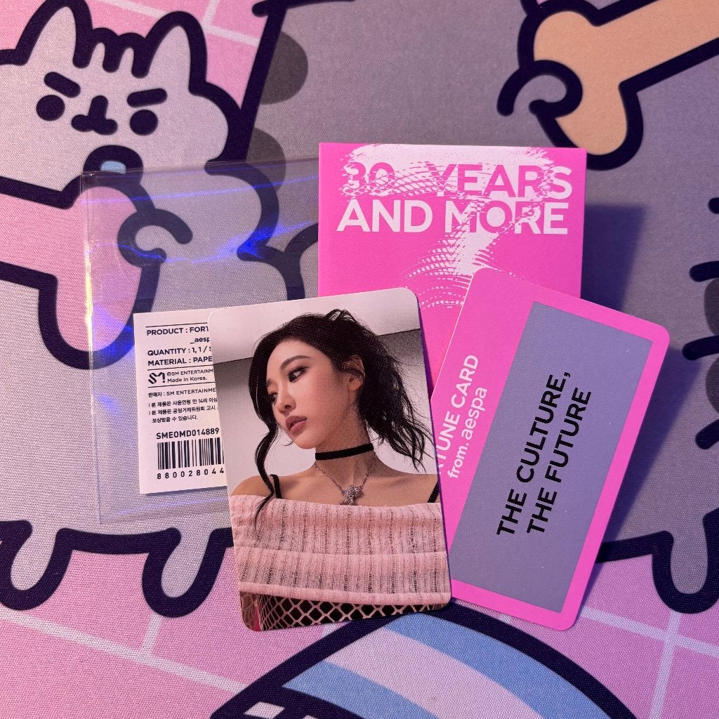 Aespa smtown live 2025 fortune scratch card set (Ningning), Ophalen of Verzenden, Nieuw, Foto of Kaart