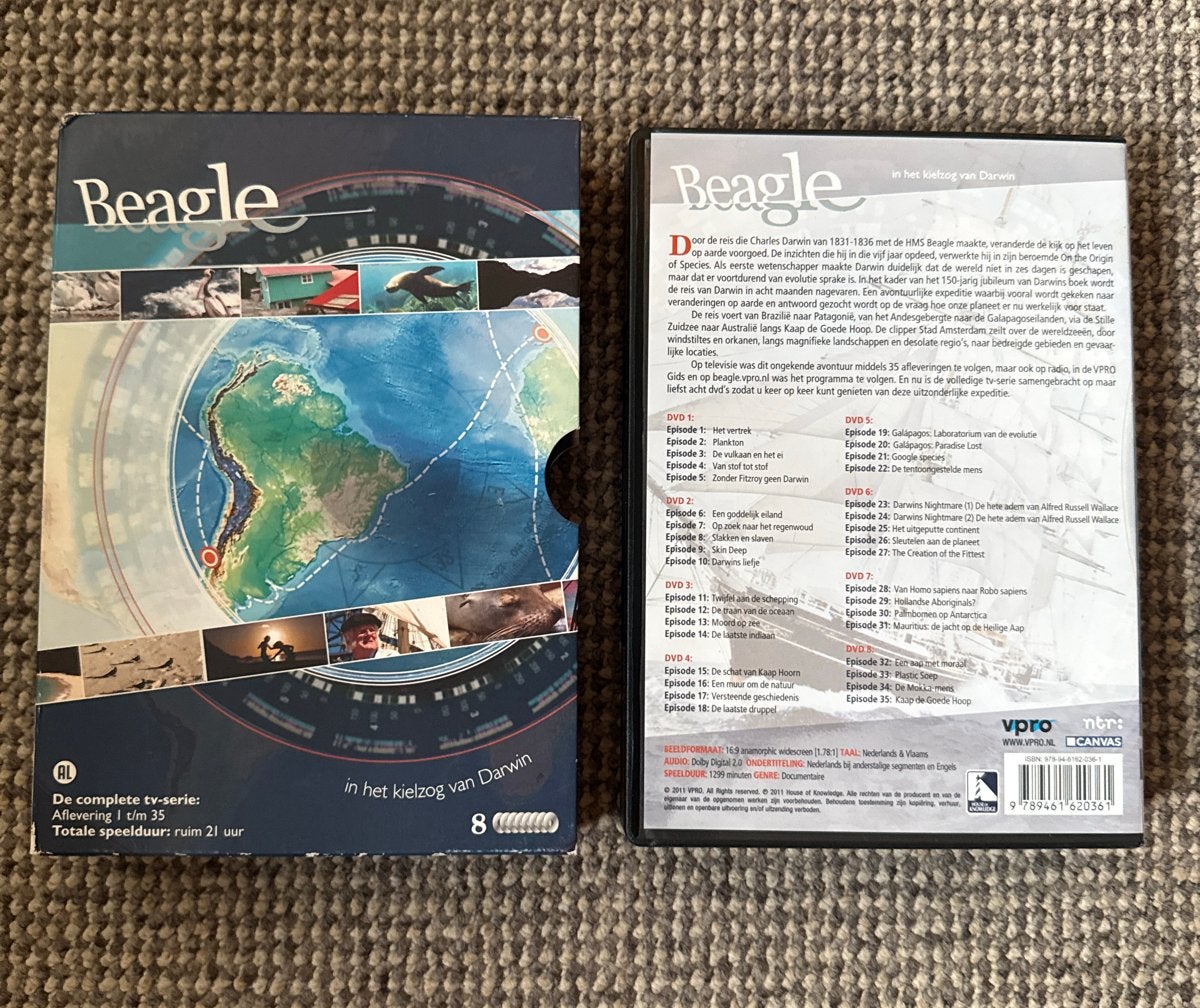 Beagle: In het kielzog van Darwin (complete tv-serie), Alle leeftijden, Nederlands, Zo goed als nieuw, Inclusief doosje