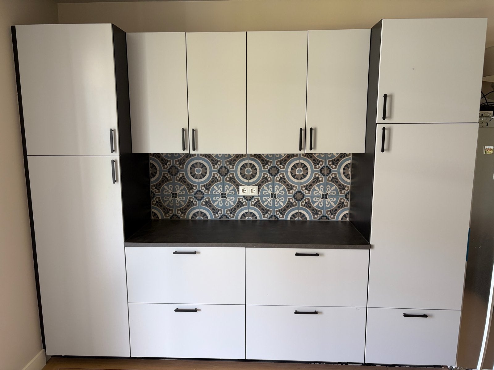 IKEA Bijkeuken/keuken met LED verlichting en soft close, Huis en Inrichting, Keuken | Complete keukens, Ophalen, Gebruikt, Wit