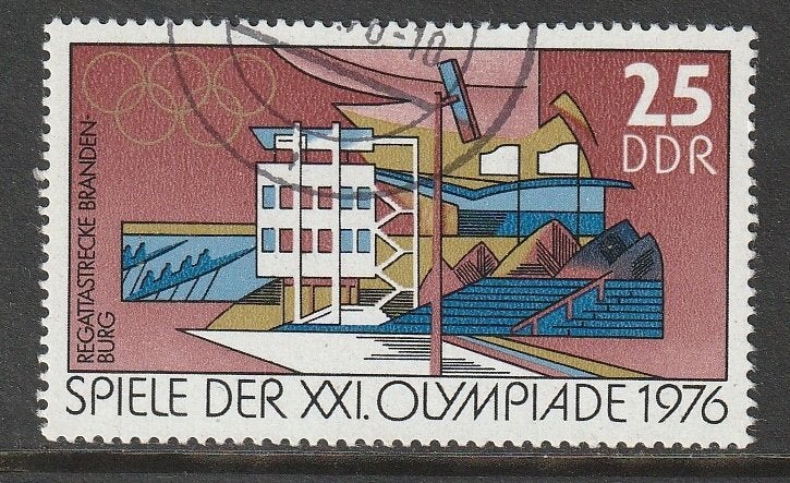 DDR 1976 2129 Olympiade Roeien, Gest, Ophalen of Verzenden, Overige periodes, Gestempeld