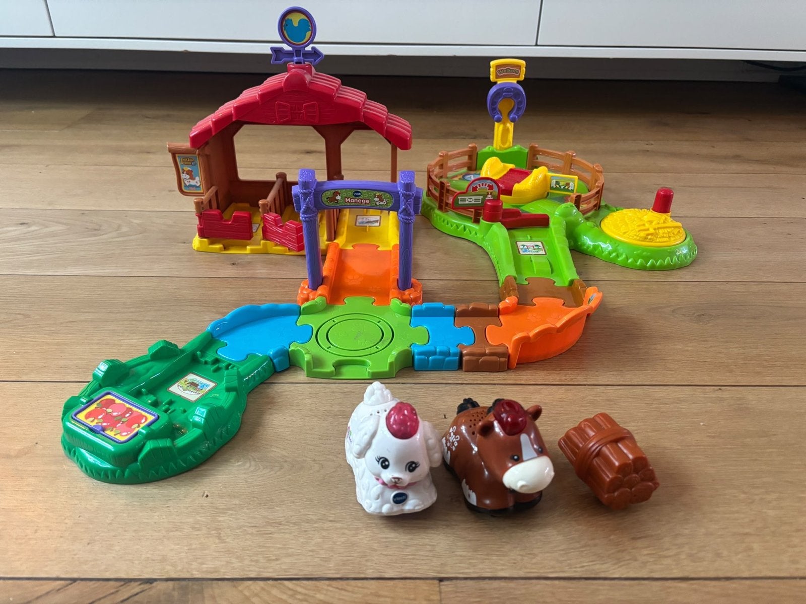 VTech Zoef Zoef Dieren Manege Speelset met Dieren, Ophalen, Gebruikt, Overige typen, Met licht