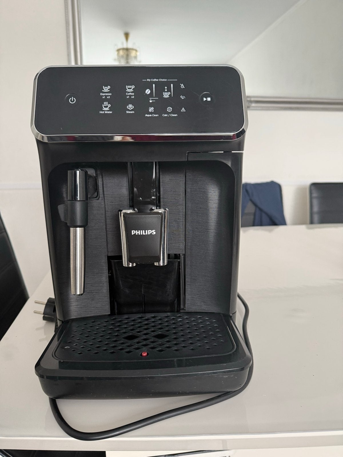 Philips Volautomatische Espressomachine - Zo goed als nieuw, Stoompijpje, Espresso apparaat, Zo goed als nieuw, 2 tot 4 kopjes