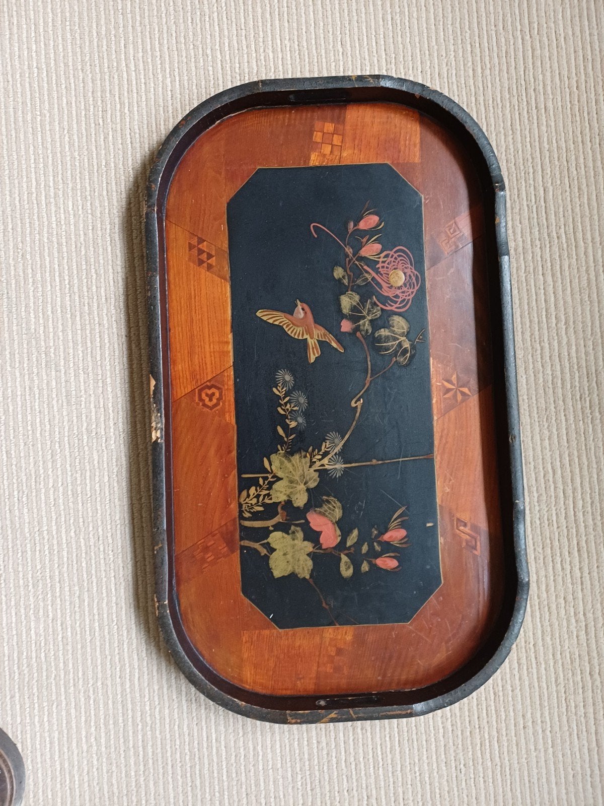 oud dienblad, Huis en Inrichting, Woonaccessoires | Dienbladen, Ophalen of Verzenden, Hout
