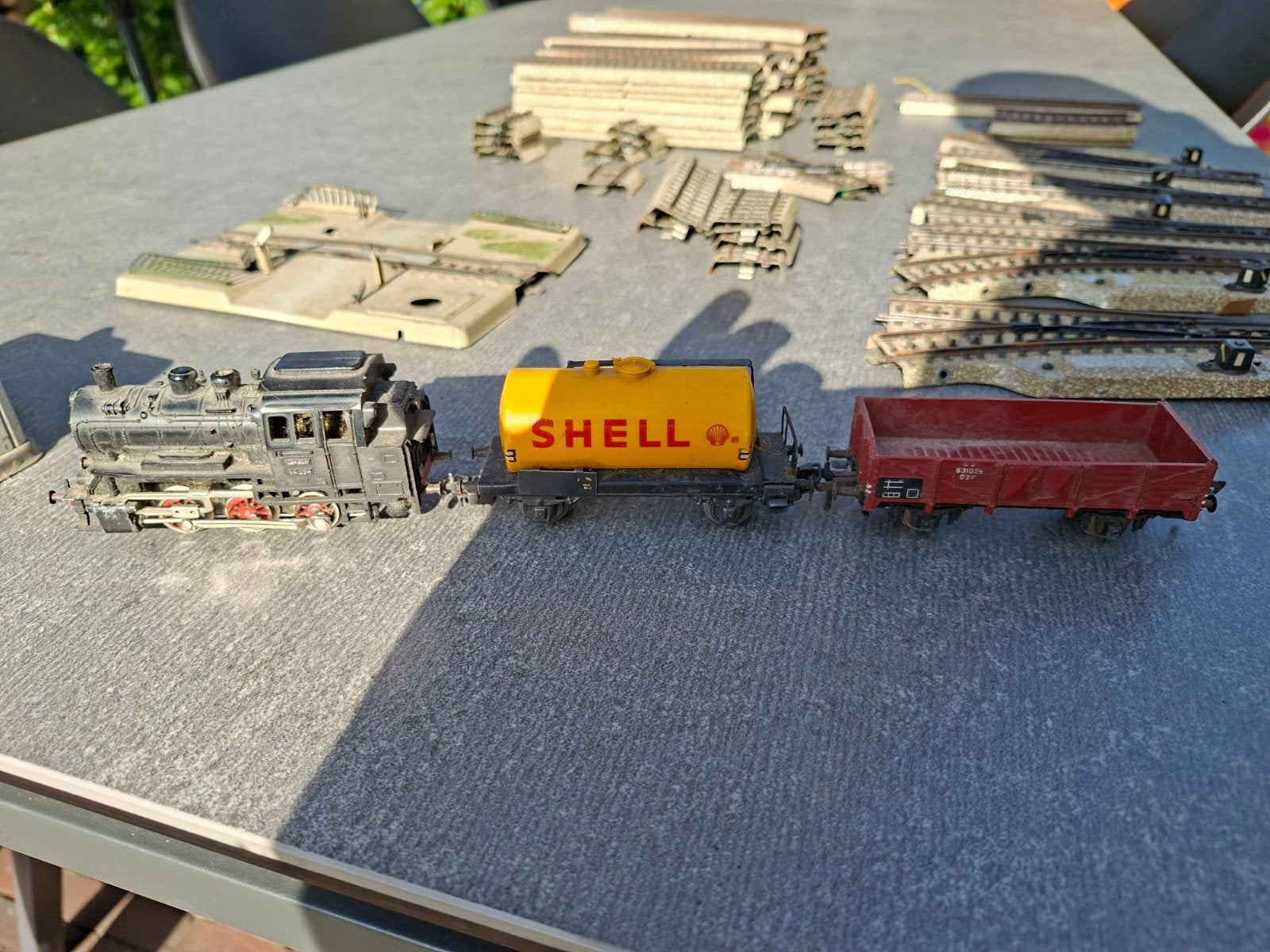 Märklin Treinset met Rails en Transformator, Wisselstroom, Ophalen of Verzenden, Märklin, Gebruikt