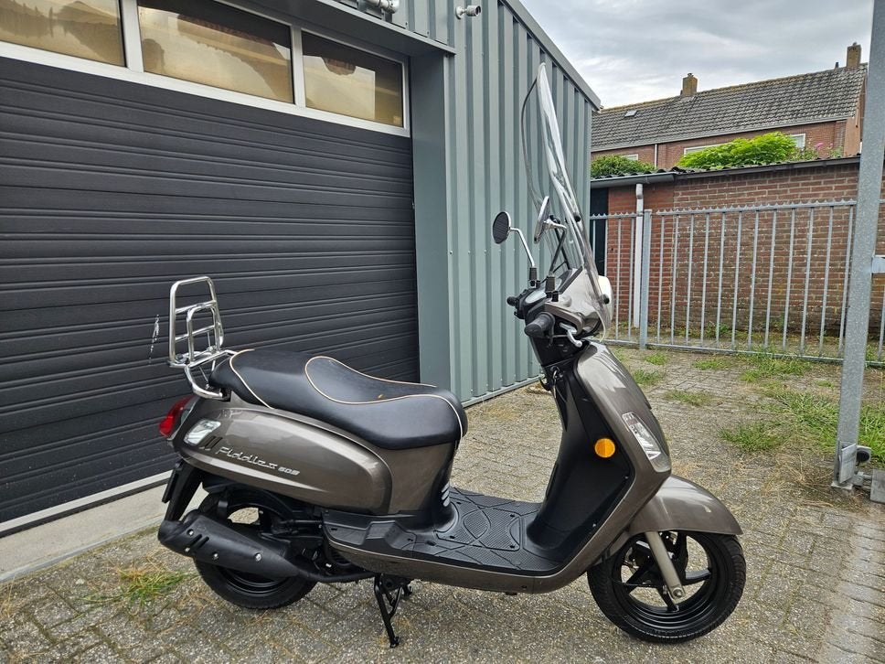 SYM FIDDLE 50 4T BROM BJ 2017 DARK GREY 15200 + OPTIES!, SYM, Maximaal 45 km/u, Onbekend, Ophalen of Verzenden