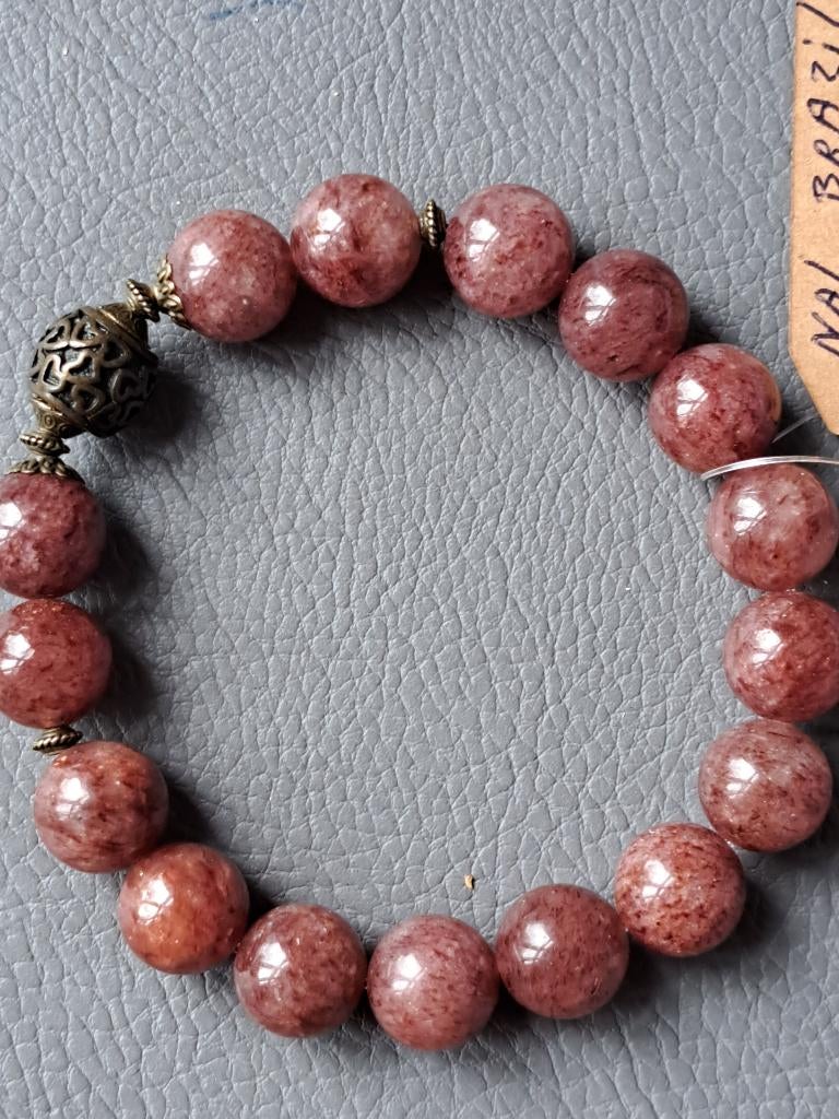 581 edelsteen Armband Natural Brazil Super Seven Melody 12mm, Sieraden, Tassen en Uiterlijk, Overige materialen, Overige kleuren