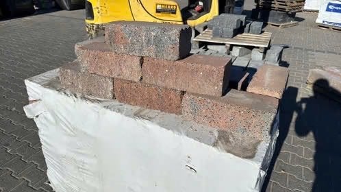 Splitrock trommel stapelblok bruin genuanceerd, Ophalen of Verzenden, Zo goed als nieuw, Beton, Klinkers
