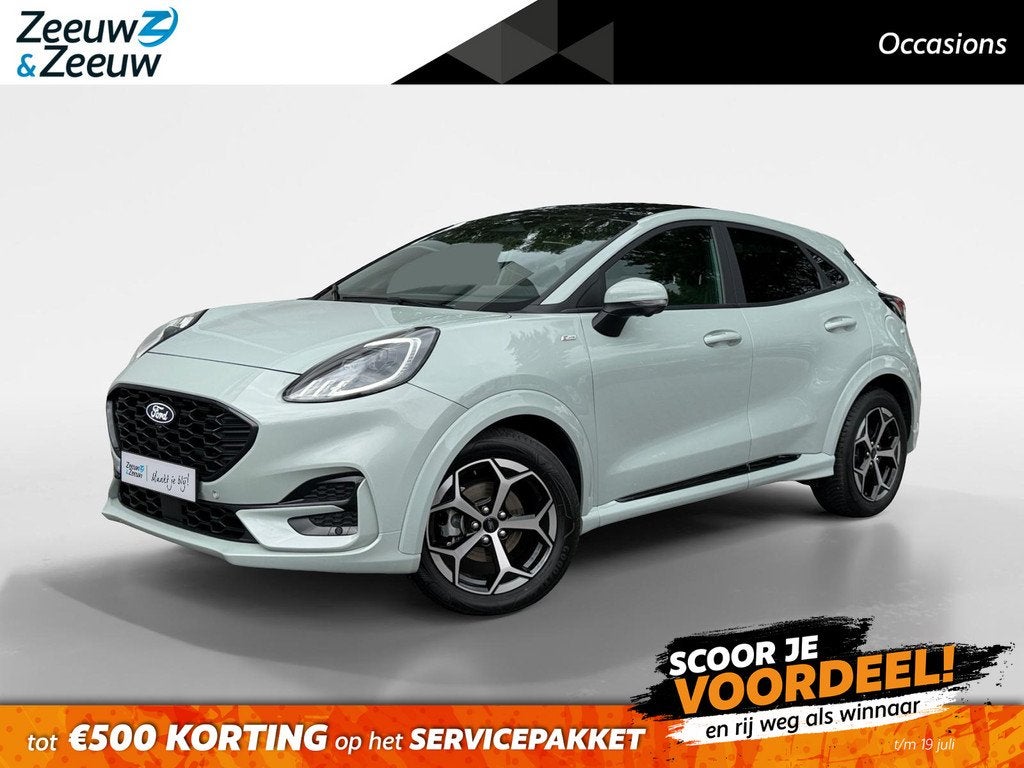 Ford Puma 1.0 EcoBoost Hybrid ST-Line | Matrix Led Koplampen, Auto's, Ford, Bedrijf, Te koop, Puma, 360° camera, ABS, Achteruitrijcamera