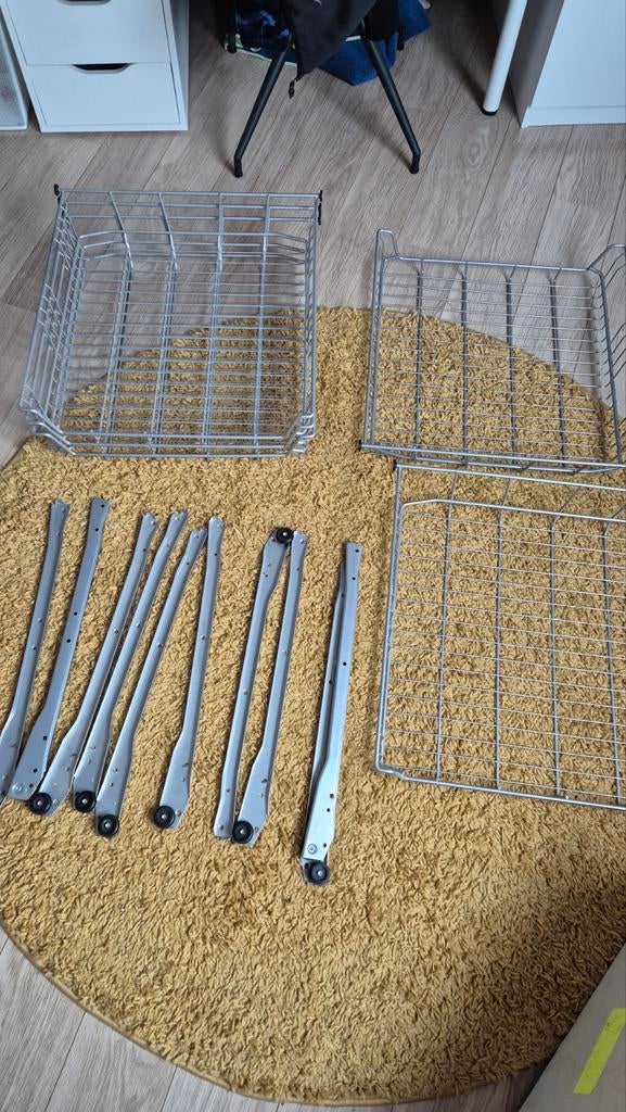 IKEA Uittrekbare Draadmanden met Rails (5 stuks) UTRUSTA, Huis en Inrichting, Ophalen, Gebruikt