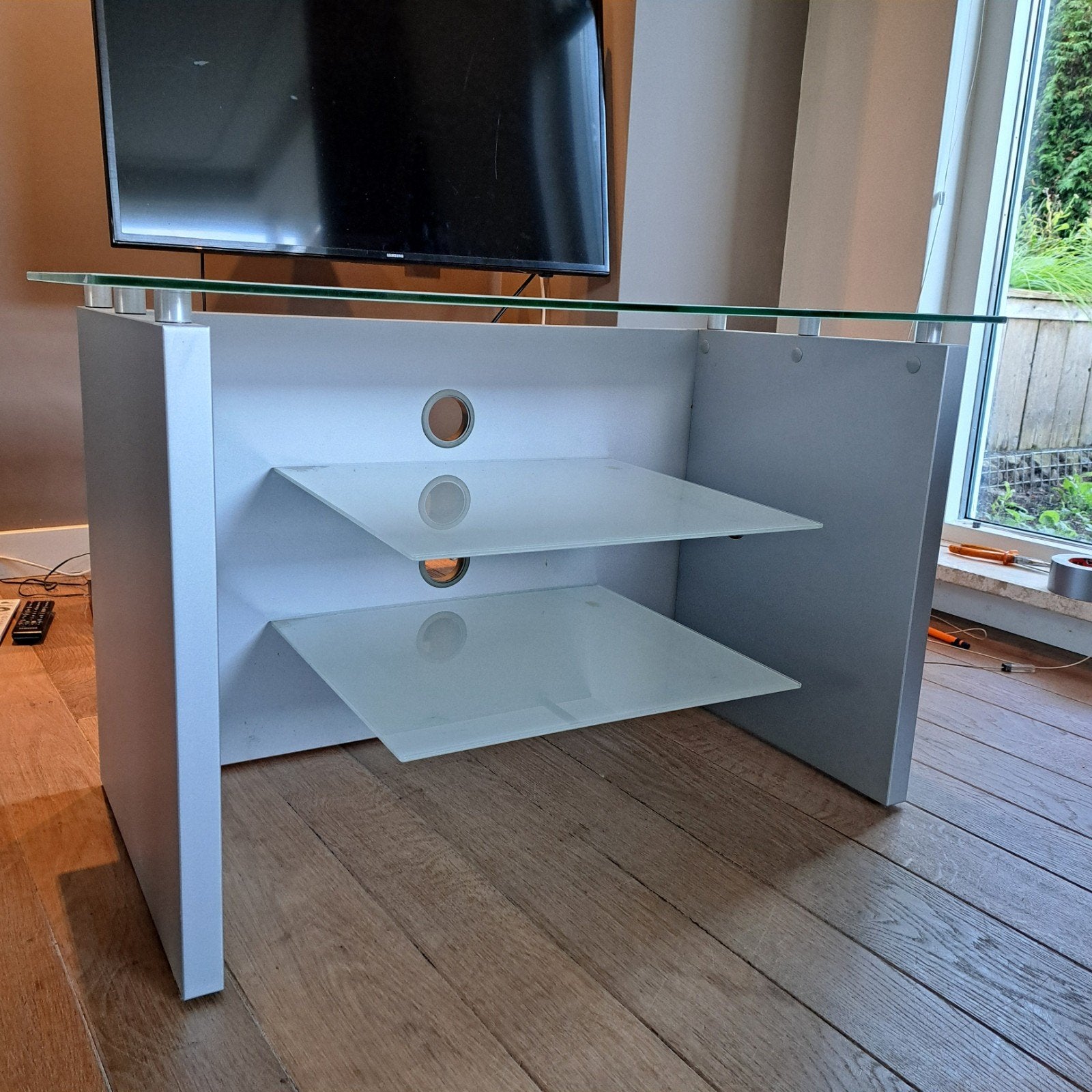 televisie meubel, Ophalen, Gebruikt, 50 tot 100 cm, Minder dan 100 cm