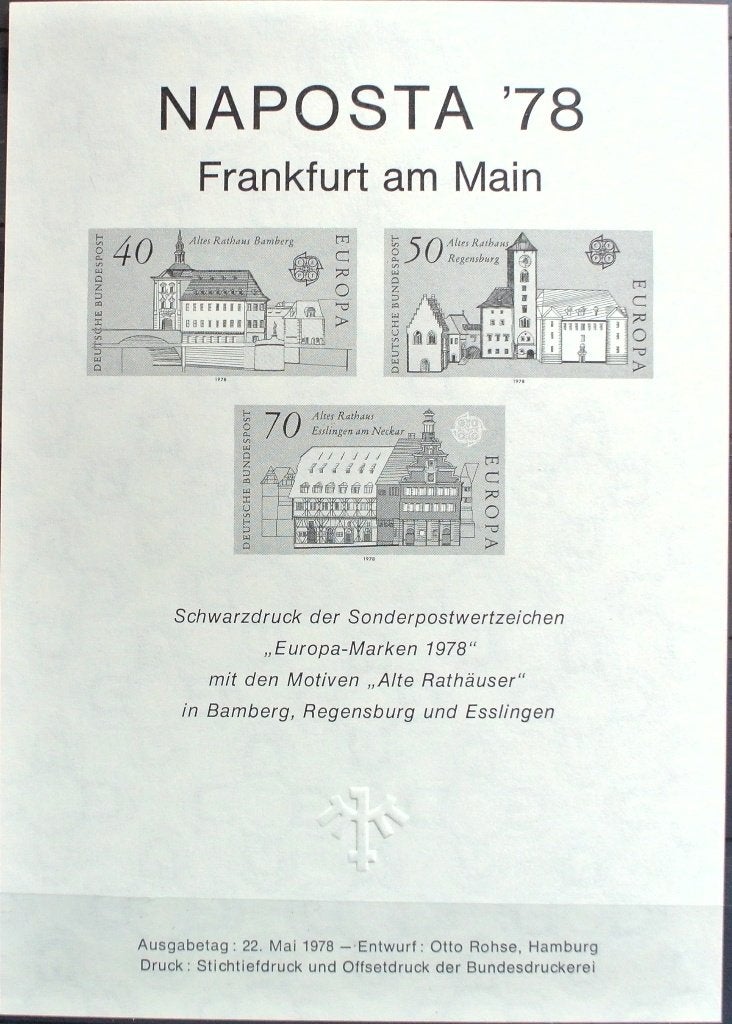Duitsland 1978"Europa"Michelnr SD 4 mooi postfris, Ophalen of Verzenden, BRD, Postfris