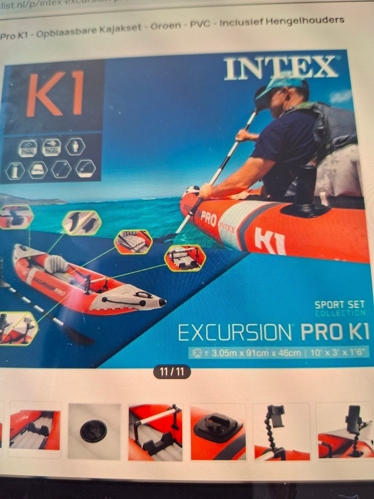 Intex Excursion Pro 1 persoons, opblaasbaar nieuw!, Ophalen, Opblaasbaar, Eén persoon, Overige typen