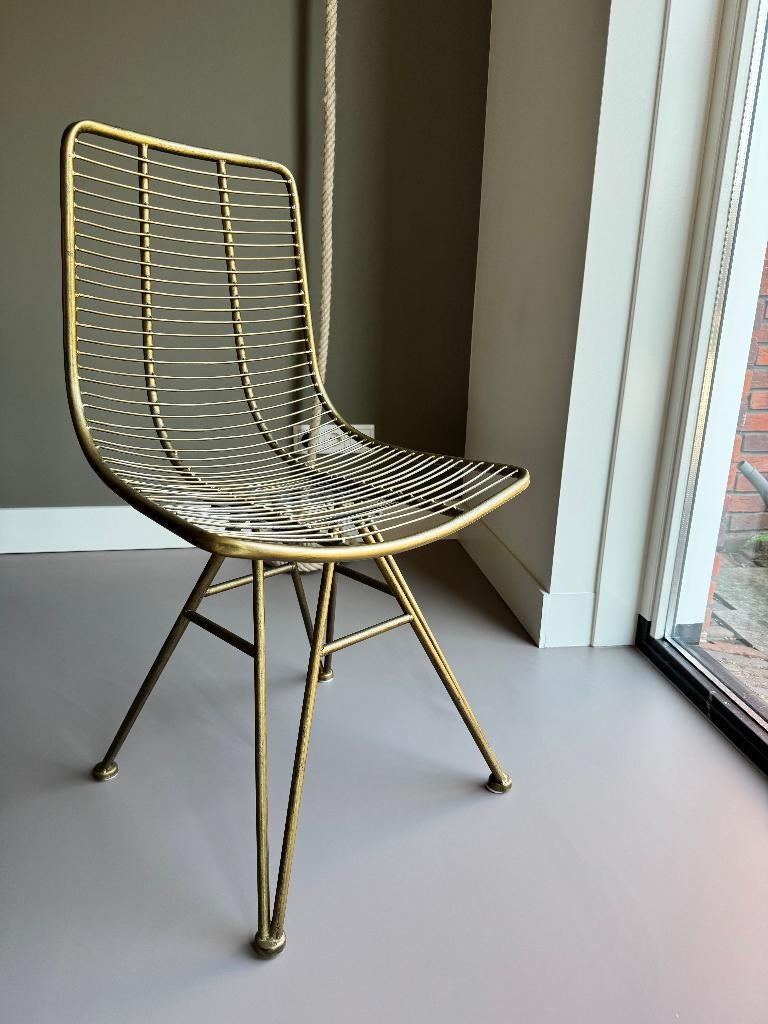 PTMD Design Stoel in goud/messing, Huis en Inrichting, Stoelen, Ophalen, Overige kleuren, Zo goed als nieuw, Eén
