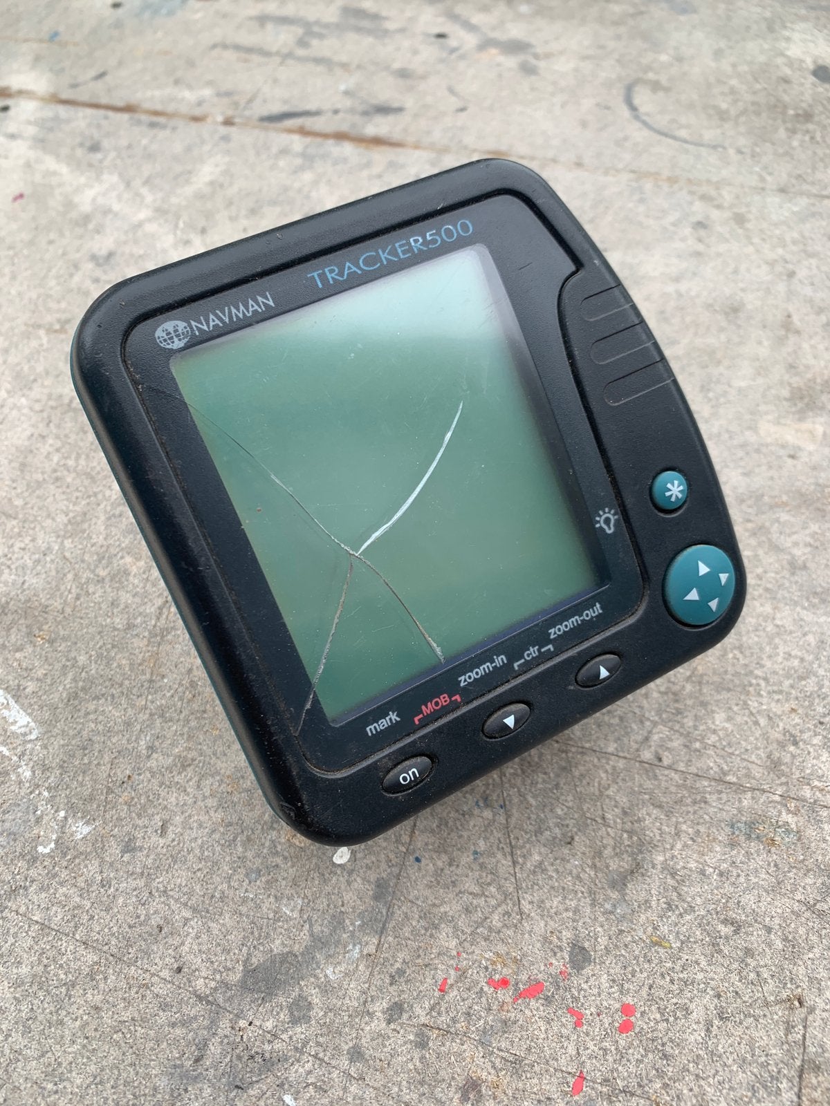 Navman tracker 500 GPS display op montagebeugel, Ophalen of Verzenden, Gebruikt